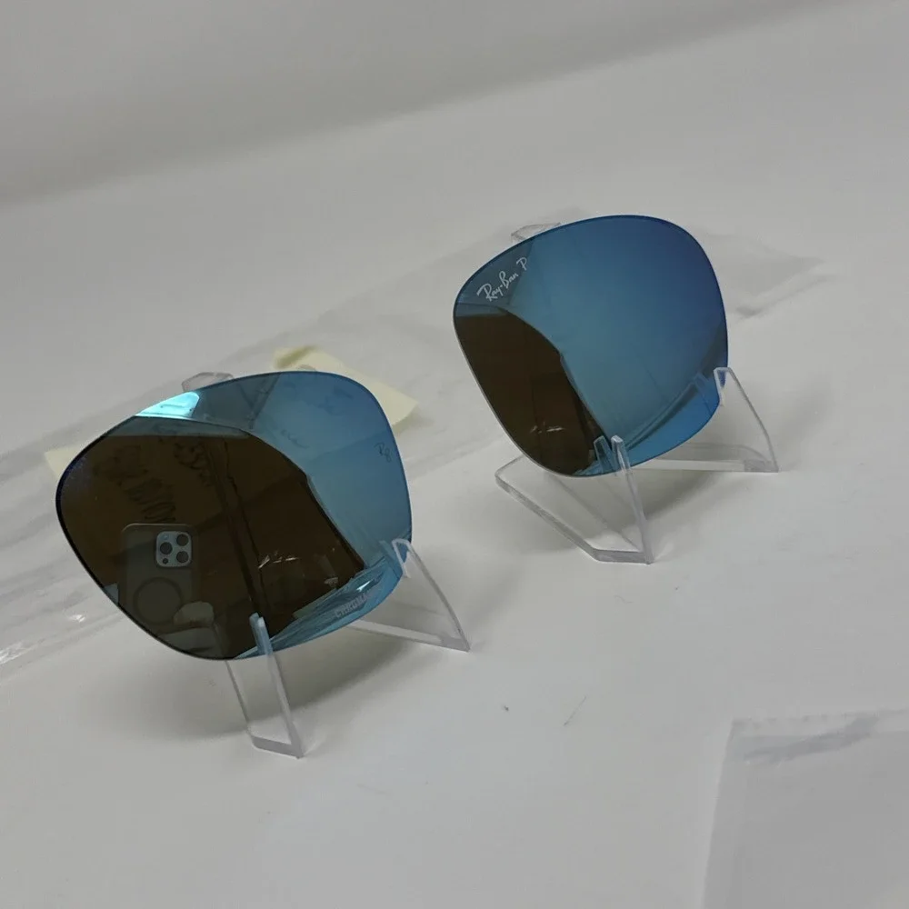 Ray Ban RB4330 Chromance Polarized Blue mirror Replacement Lenses Approx 58mm
